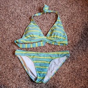 Halter Bikini, Multi Striped